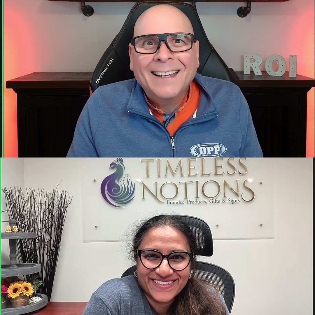 Paul Meyers and Priya Nair at a BNI 1-2-1 meeting in North Bay